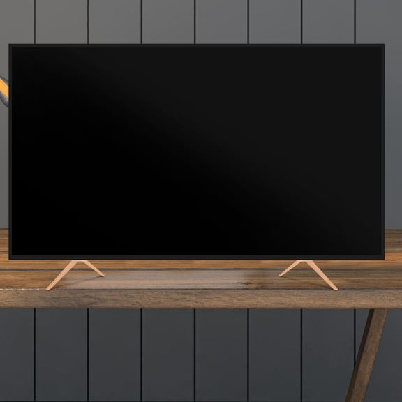 KONTONTY 1Pair Universal Tabletop TV Mount Stand Zinc Alloy Silver Stable Support for Home