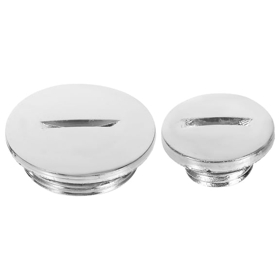 KONTONTY 1Set Compact Silver Engine Cap Cover for Dirt Bike Atv Motor Replacement