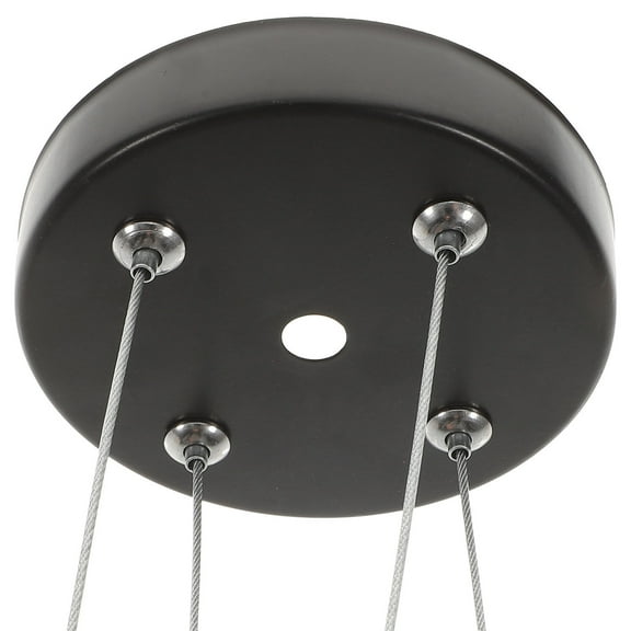 KONTONTY 1 Set Ceiling Light Canopy Kit Black Plastic Metal Round Style Fitting For Lighting Fixtures