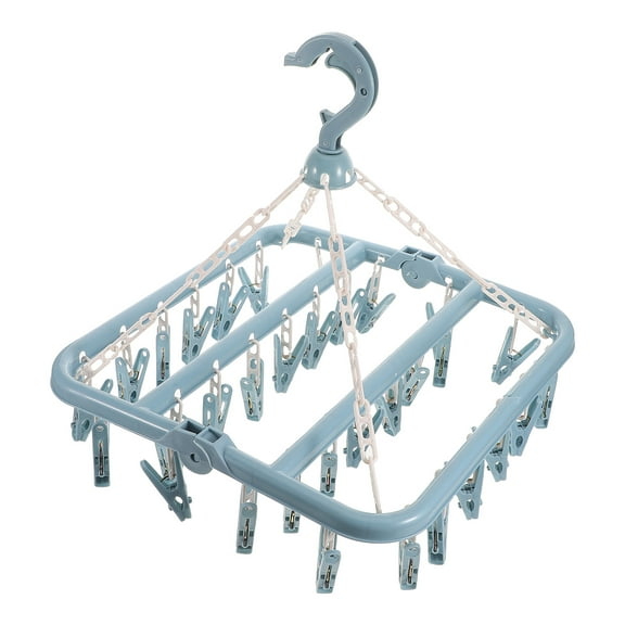 KONTONTY Multipurpose Plastic Clothes Drying Rack Clips Set for Home and Hotel, Space-Saving Laundry Hanger Accessory for Socks and More