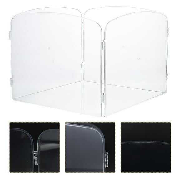 KONTONTY 1Set Lightweight Transparent Foldable Pet Fence for Hamster House and Small Animal Playpen