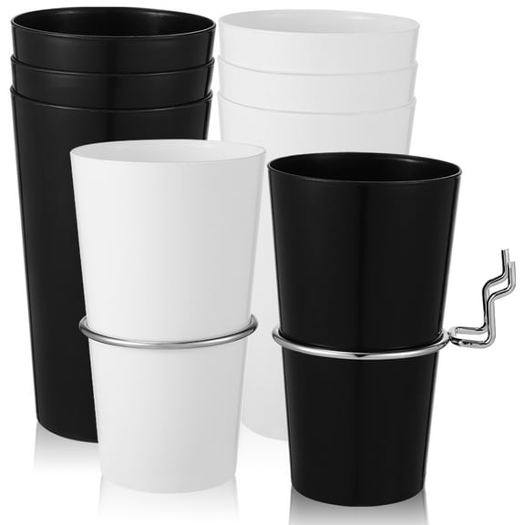 KONTONTY 1Set Pegboard Cups with Stainless Steel Hooks for Craft Tool Storage