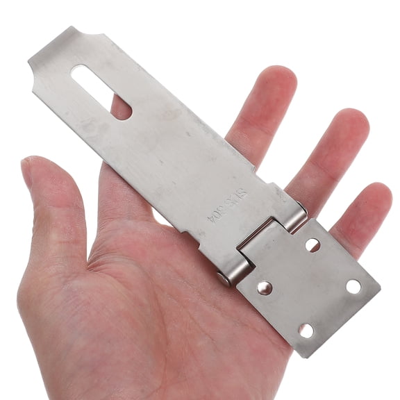 KONTONTY 1Set Stainless Steel Door Lock Hasp Latch Safety Clasp Lock Buckle for Home Gate Cabinet