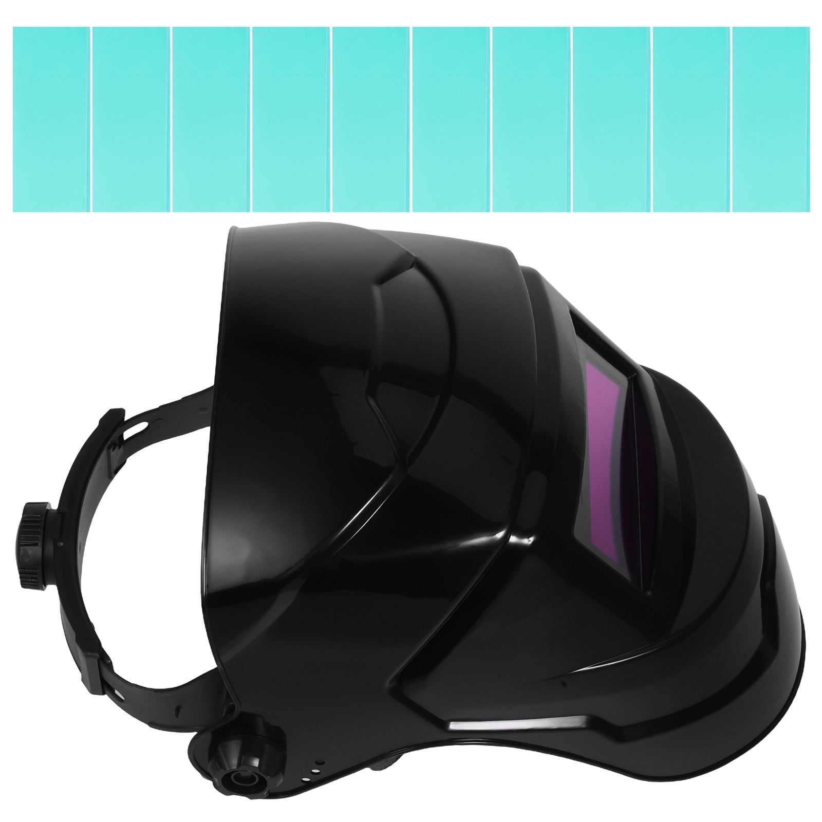 KONTONTY 1 Set Welding Helmet Large Viewing Auto Darkening Welding Helmet With Protective Sheets Wide Shade Welder Mask Welding Hood Helmet