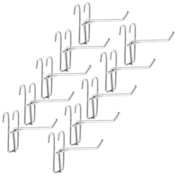 KONTONTY 10 Pcs Hooks for Grid Wall Panel Iron Hooks for General Use