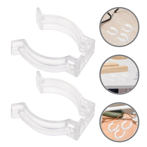 KONTONTY  10 Pcs Lamp Clamp Light Clip Mounting Clips Lights Clamps White