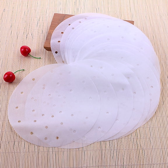 KONTONTY Air Fryer Perforated Parchment Paper Round 100Pcs 9Inch
