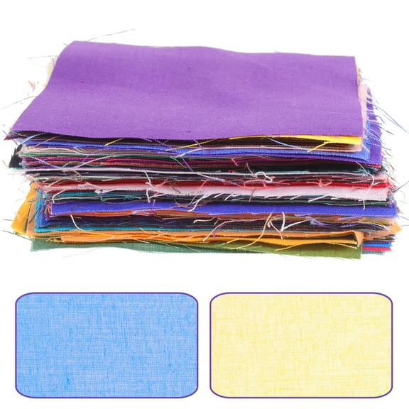 KONTONTY Craft Fabric Sheets Vibrant Colors Sewing Projects Assorted Polyester 100Pcs