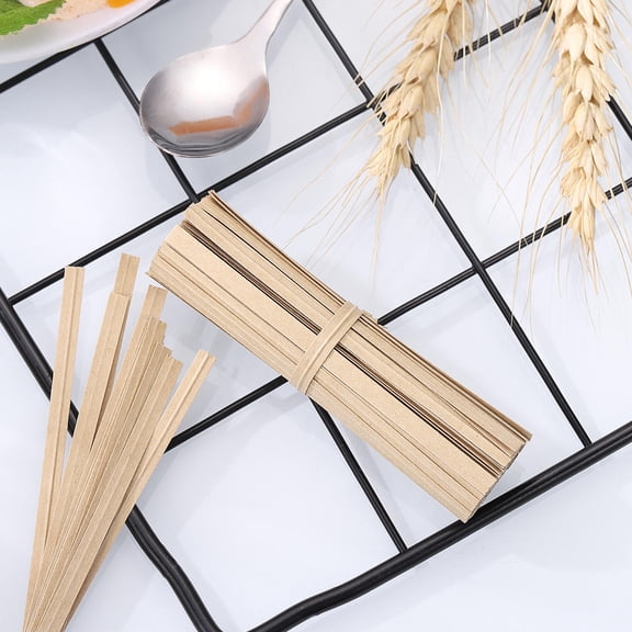 KONTONTY Reusable Bak Ties Twists Light Brown Ties for Candy Bags 1000Pcs