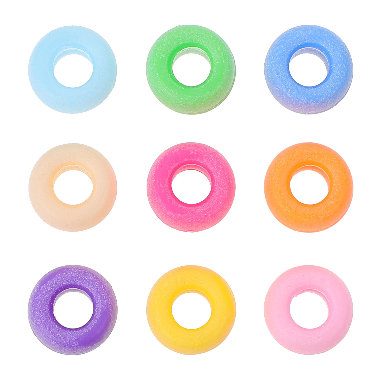 KONTONTY 1000pcs DIY Handmade Beaded Accessories Acrylic Barrel Rice ...