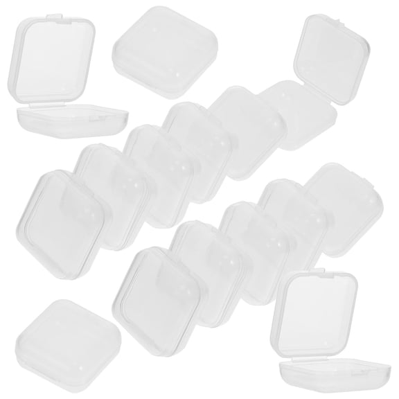 KONTONTY 100Pcs Portable Transparent Storage Containers for Multi-Functional Household Use