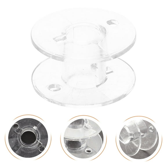 KONTONTY 100Pcs Unfinished Empty Thread Spools for Sewing Work with ABS Material