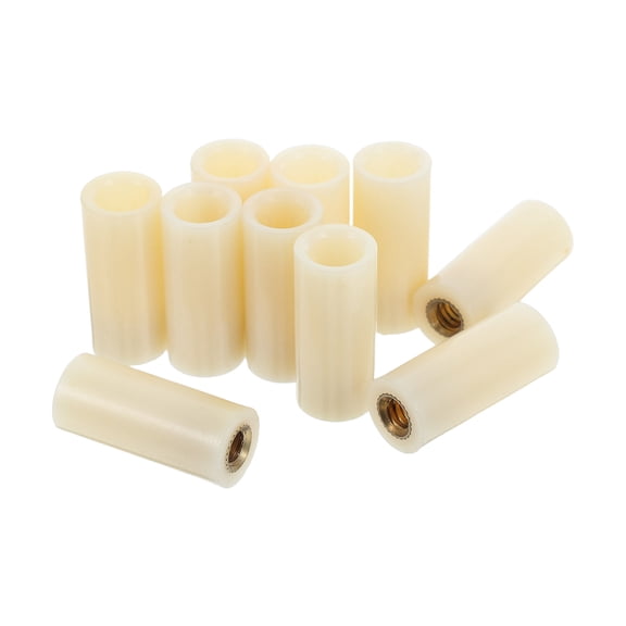 KONTONTY 10Pcs Professional Replacement Screw Ferrules for Pool Cues Durable Plastic and Copper Material