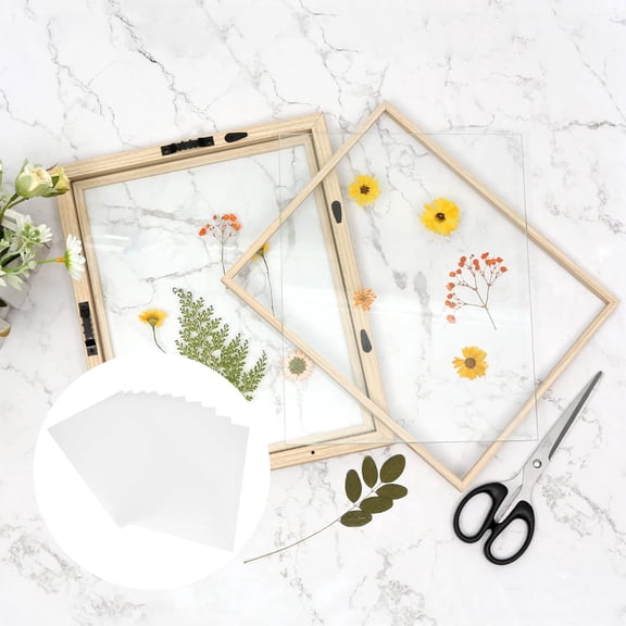 KONTONTY 10Pcs Clear Plastic Sheets Baffle Panel Impact Resistant for Home and Display Applications