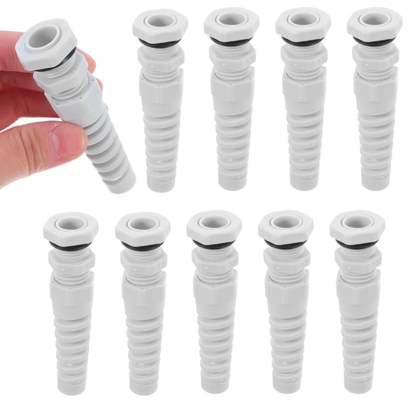 KONTONTY 10Pcs Industrial Cable Connector White Nylon with Quick Installation for Home Wiring