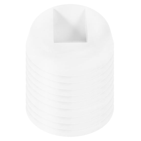 KONTONTY 10Pcs White Durable Jewelry Stand Bases Plastic Display Holder for Floating Frame Use