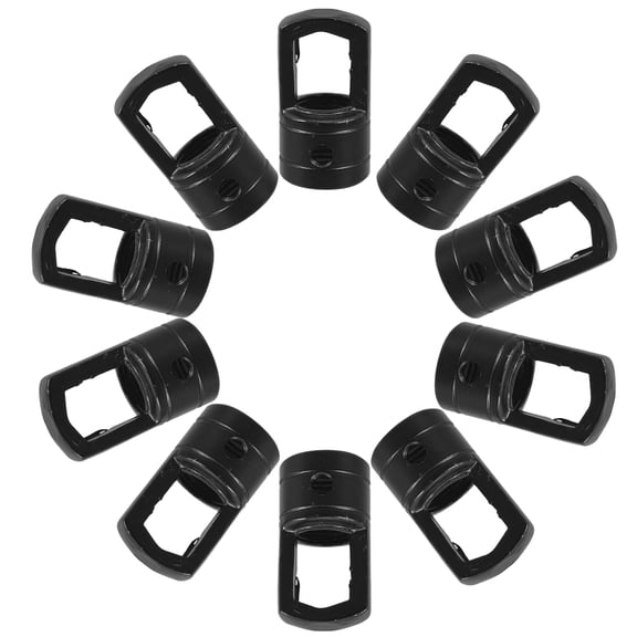 KONTONTY 10Pcs Metal Pendant Light Hooks Black for Easy Installation and Secure Hanging Fixtures