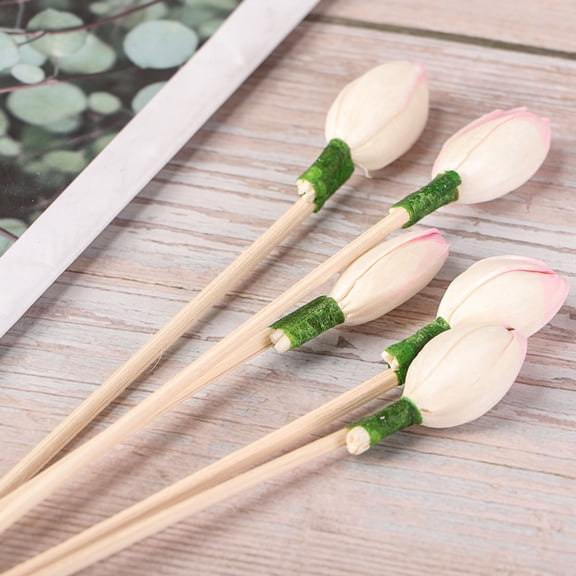 KONTONTY Diffuser Sticks Beige Bamboo Absorb Quickly for Essential Oils 10Pcs