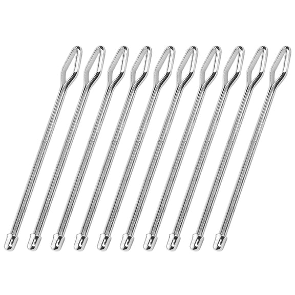 KONTONTY 10Pcs Pant Drawstring Threader Silver Compact Easy Threading Tool for Sewing and Travel Use