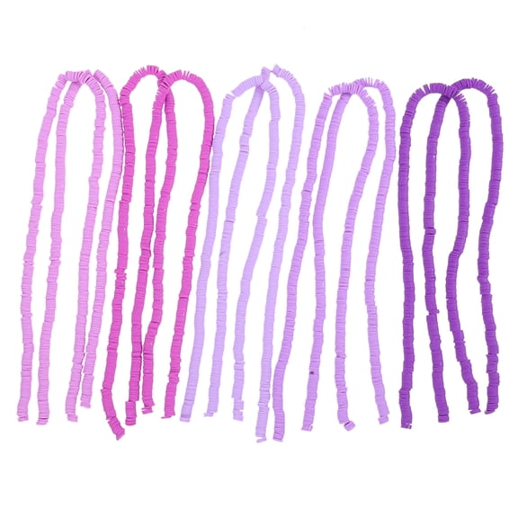 KONTONTY 10Pcs DIY Polymer Clay Beads Strands Assorted Colors for Crafting Bracelets Necklaces and Jewelry