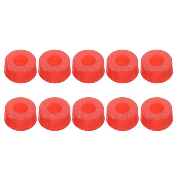 KONTONTY Red PU Quad Skate Cushions for Smooth and Comfortable Skating