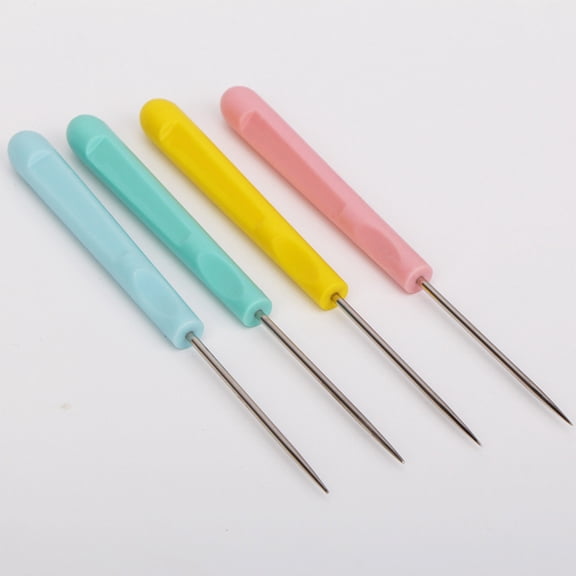 KONTONTY 10Pcs Sewing Tools with Plastic Handle Awls for Cloth Corner Turning and Patchwork