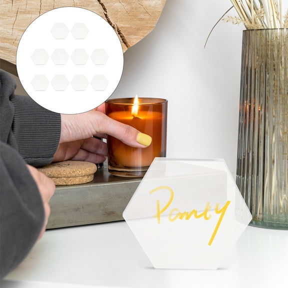 KONTONTY 10Pcs Transparent Acrylic Drawing Board Durable Acrylic Sheet for Painting and Decoration