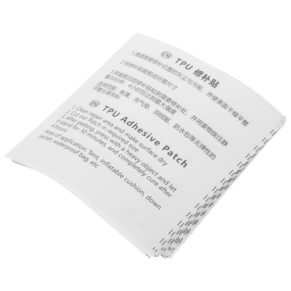 KONTONTY 10Pcs Transparent Tpu Repair Patch Kit Water Resistant for Tent Raincoat Clothes