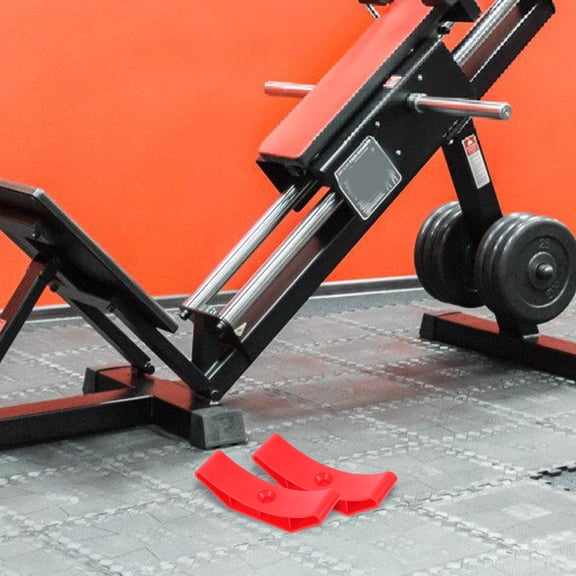 KONTONTY 10Pcs Red Dumbbell Organizer Rack with Noise Reduction and Portable Hollow Design