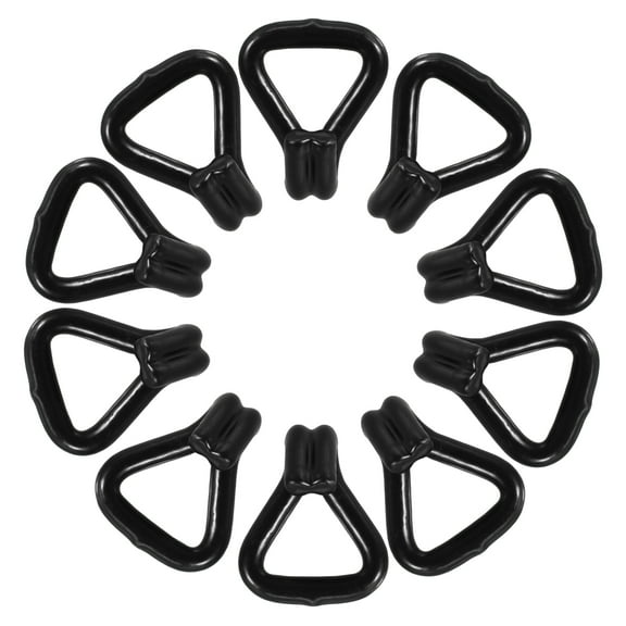 KONTONTY 10pcs Plastic Coated Hooks For Cargo Binding Double With Heavy Load Capacity For Logistics