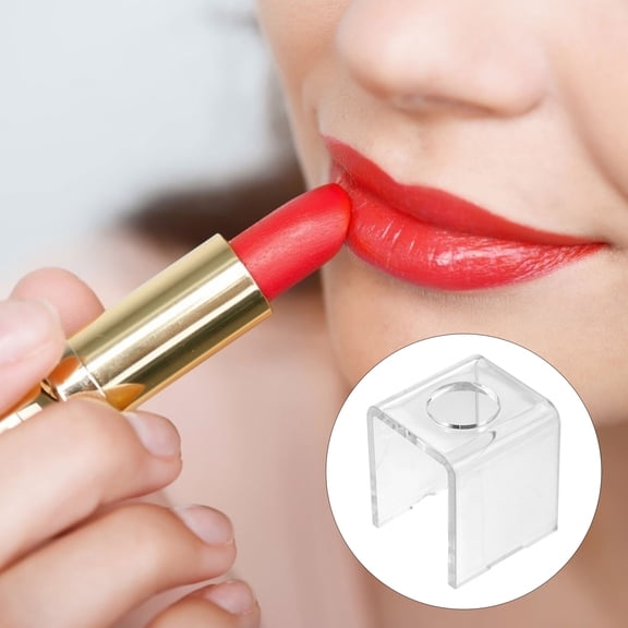 KONTONTY 10Pcs Transparent Lip Balm DIY Rack Durable Makeup Tool for Easy Portable Use