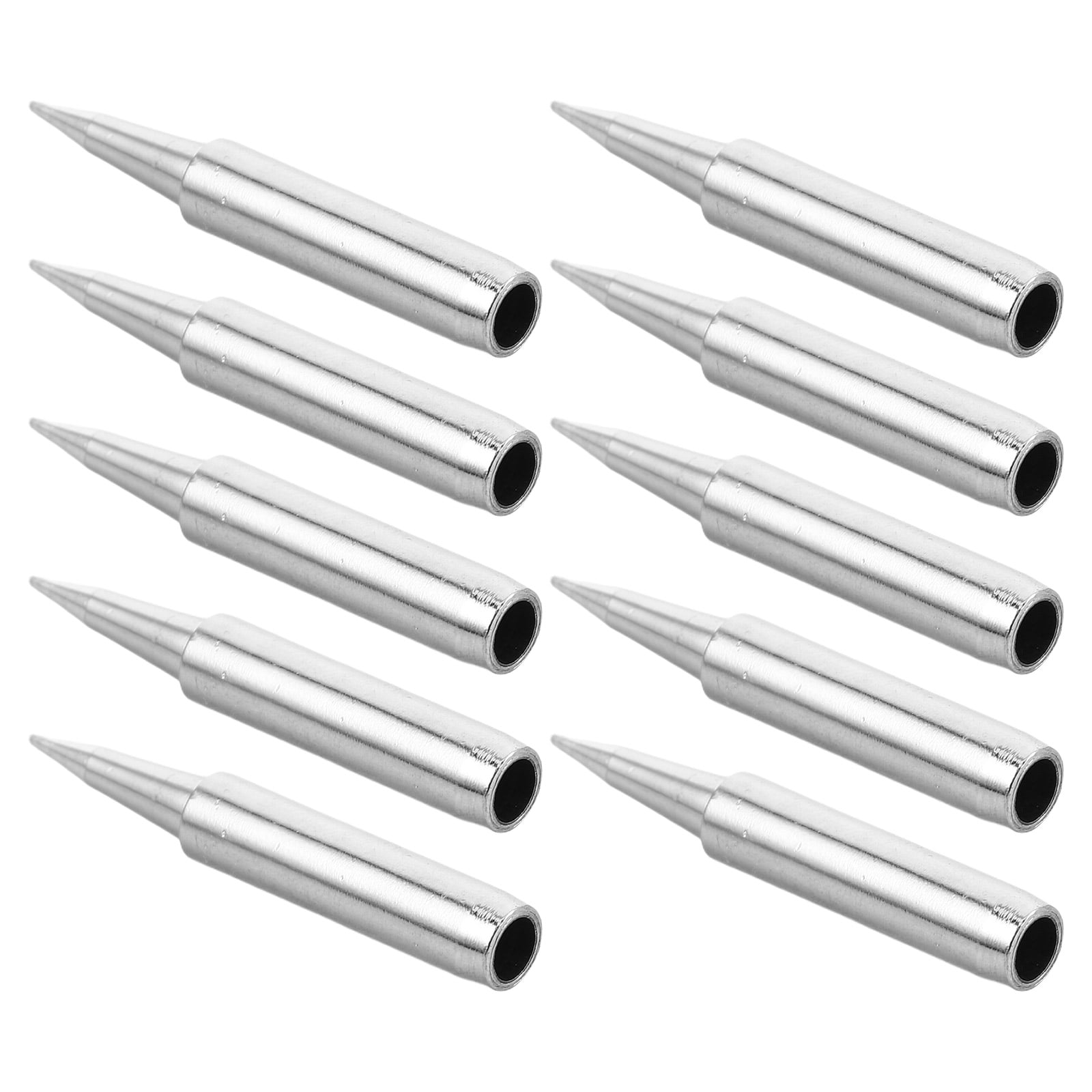 Kontonty 10pcs Soldering Iron Tips Metal Soldering Station Tips Gas