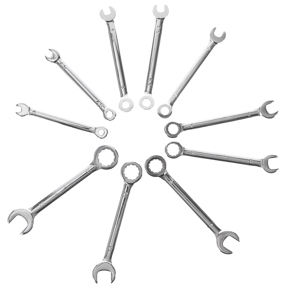 KONTONTY 10Pcs Small Spanner Wrenches Set Steel Material for Furniture Assembly and Auto Repair