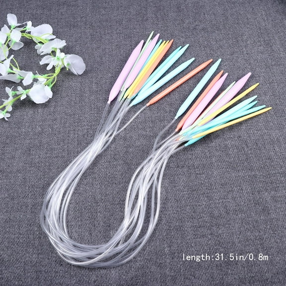 KONTONTY  12 Pcs Circular Crochet Needles Interchangeable Knitting Tools