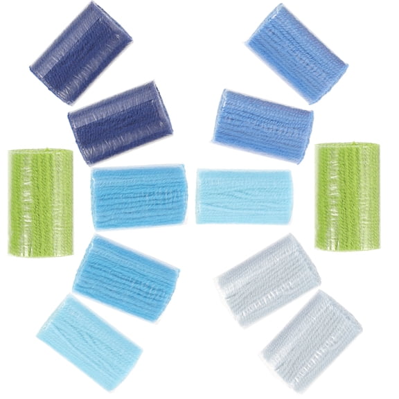 KONTONTY 12Pcs Latch Hook Yarn for Rug Making Acrylic Fiber DIY Craft Supply