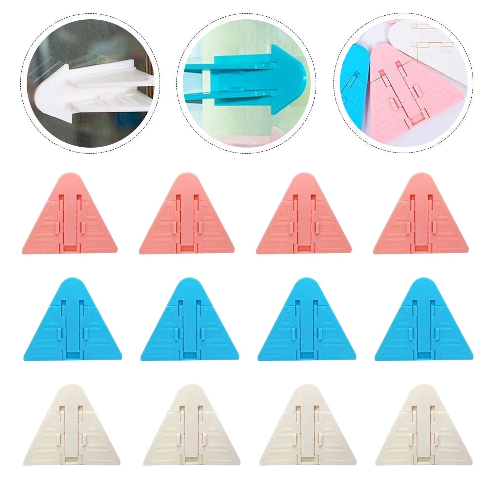 KONTONTY 12Pcs Child Proof Sliding Window Locks ABS Blue Childproofing ...