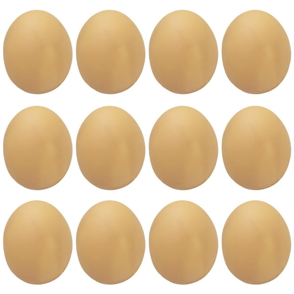 KONTONTY 12Pcs Pet Toys Indestructible Interactive Egg-shaped Vinyl for Dog Lovers