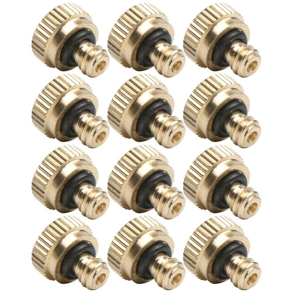 KONTONTY 12Pcs Misting Nozzle for Cold Water Use with Durable Brass Design