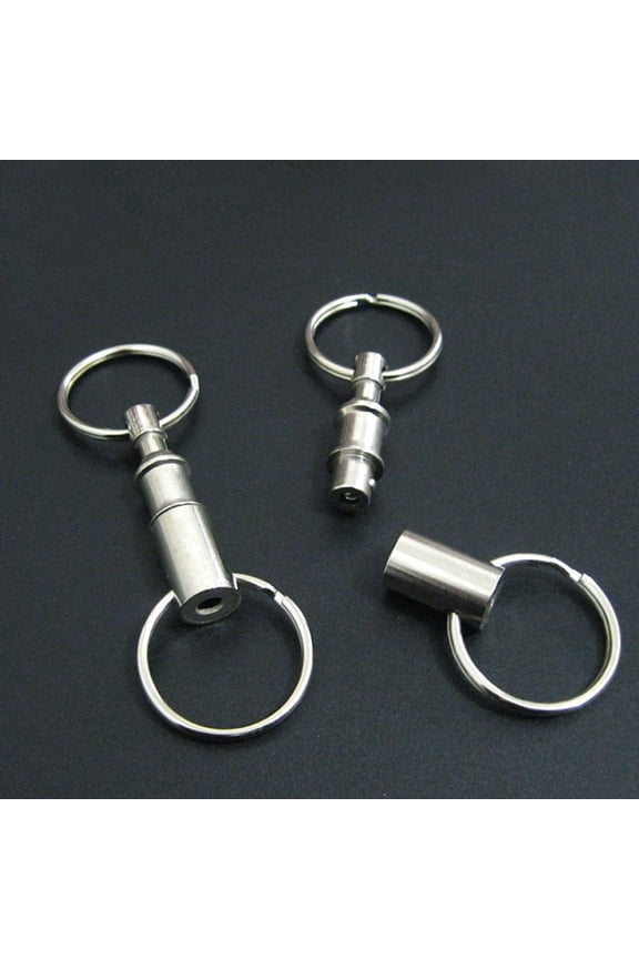 12Pcs Snap Loop Holders Durable Metal Key Chains Dual Rings for Outdoor Storage