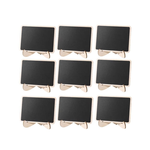 KONTONTY 12Pcs Wedding Table Sign for Table Decorations and Signage in Black Wooden Material