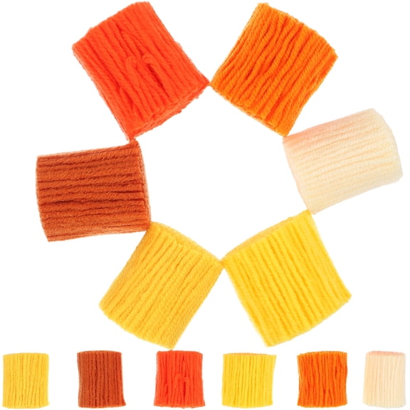 KONTONTY 12pcs Durable Latch Hook Yarn for DIY Rug Making and Craft Projects Yarn for Pillows Blankets and Cushions