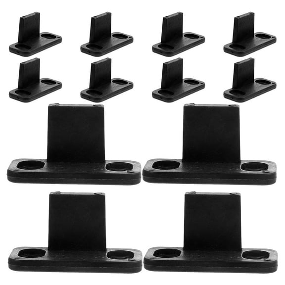 KONTONTY 12pcs Sliding Closet Door Floor Guide Barn Door Hardware Bottom Flat Barn Door Floor Guide Stay Roller Sliding Closet Door Floor Guide