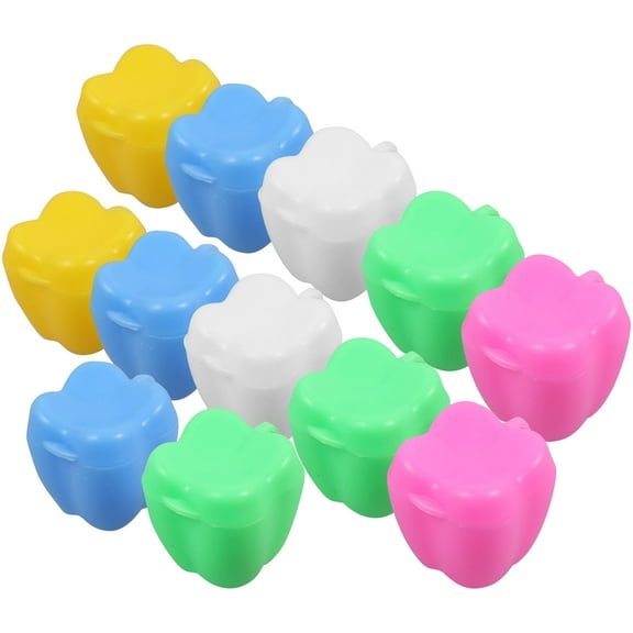 KONTONTY 12Pcs Lost Tooth Keepsake Boxes Assorted Color Practical Durable Storage Containers