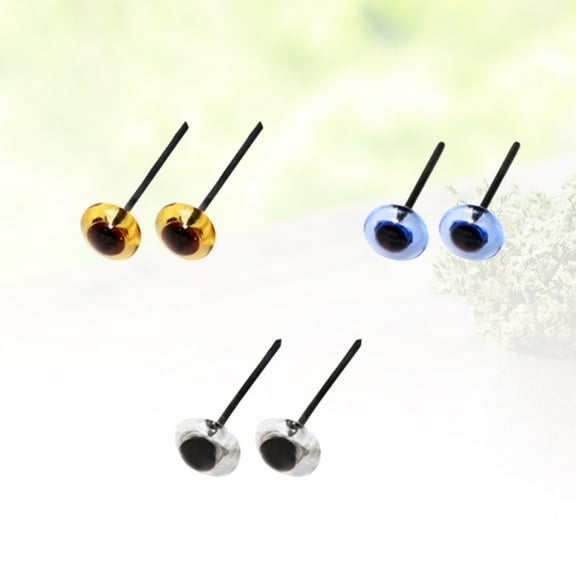 KONTONTY 150 Pairs Diy Animal Eyes for Plush Toy Creation and Handmade Crafts in Blue