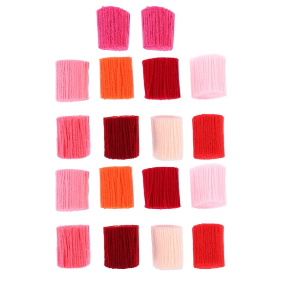 KONTONTY 18 Pieces Pre-Cut Yarn Latch Hook Bundles for Rug Making, Tapestry, Wall Hanging and Home Decor Crafts