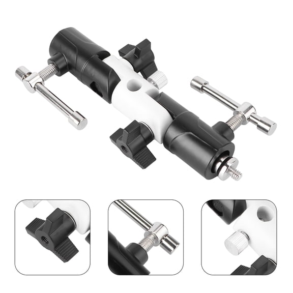 KONTONTY 1Pack Aluminum Alloy Flashlight Holder Practical Suction Cup Mount for Lamp with 5.82x3.14x1.18in