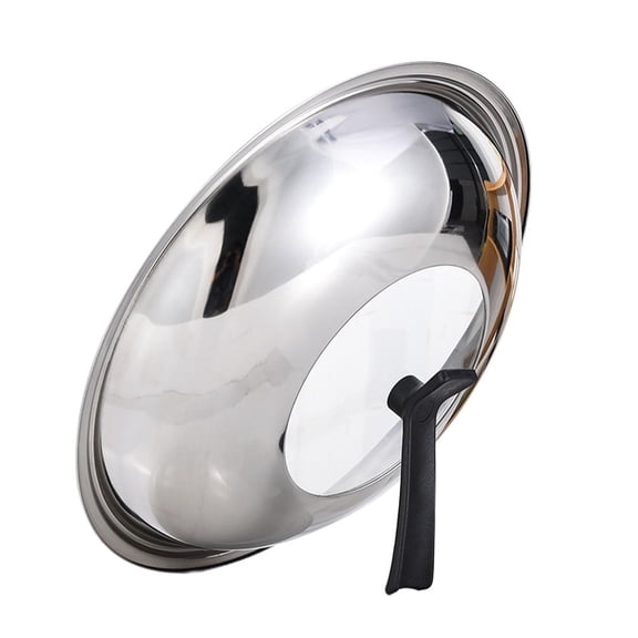 KONTONTY 1Pc Stainless Steel Pot Lid with Glass Visible Cover for Home Cooking