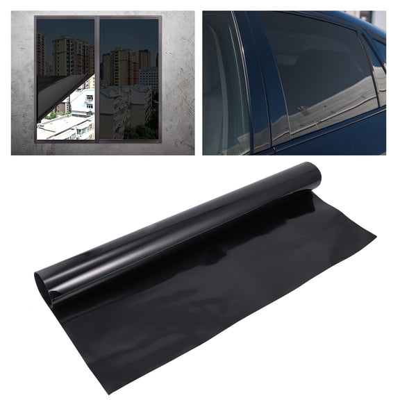 KONTONTY 1Pack Black Heat Reflective Window Film Sun-Resistant for Commercial Use