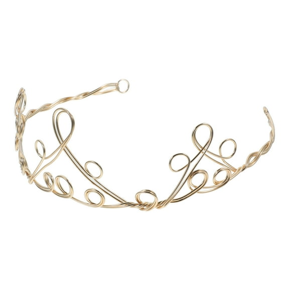 KONTONTY DIY Golden Winding Crown, Durable and Attractive Hair Accessory