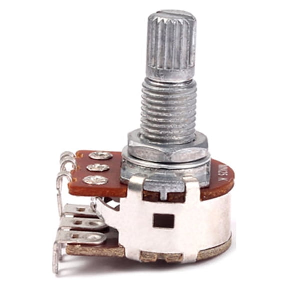 KONTONTY 1-Pack Multi-Color MN25K Potentiometer with 0.7 Inch Shaft for Audio Gear and Electronic Devices